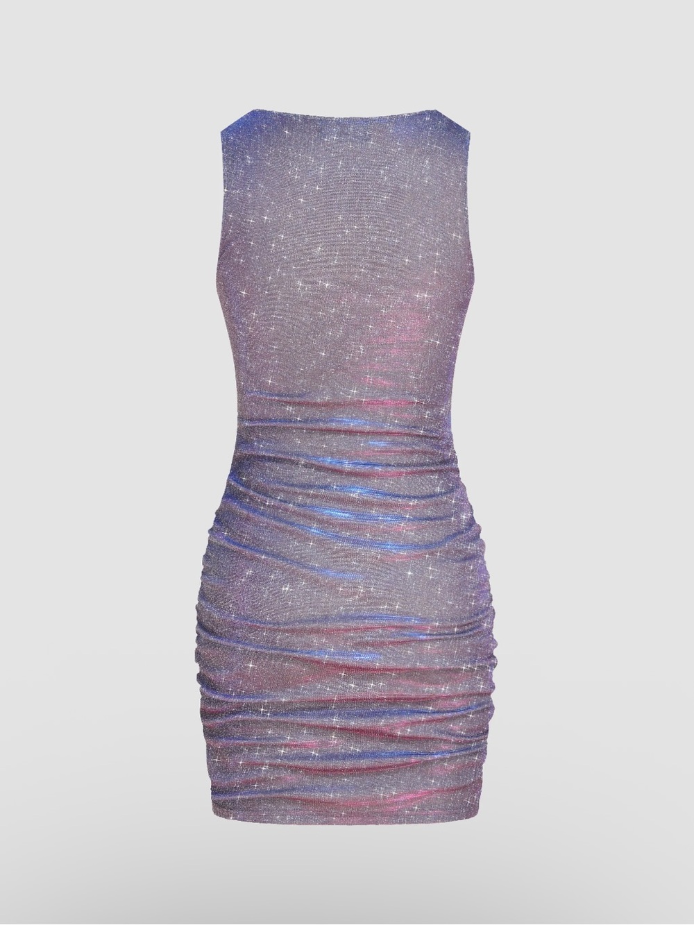 Cider NWT STAR GLITTER RUCHED MINI DRESS size 4 - Picture 3 of 3